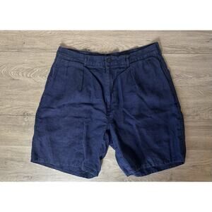 Vintage Ralph Lauren POLO by Ralph Lauren two-pleat linen shorts men's size W32
